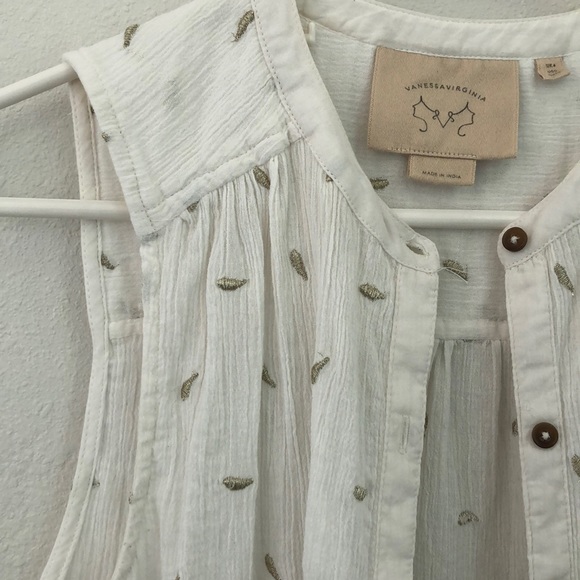 Anthropologie button down tank - Picture 3 of 4